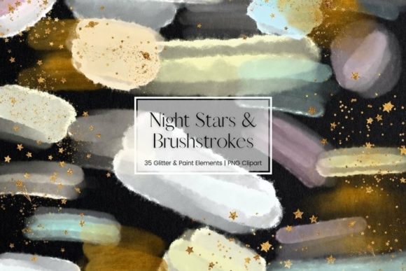Pastel Watercolour Brushstrokes Clipart & Illustrations